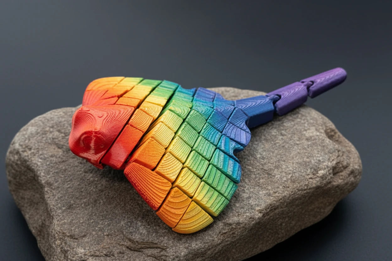 3D Printed Articulated Manta Ray