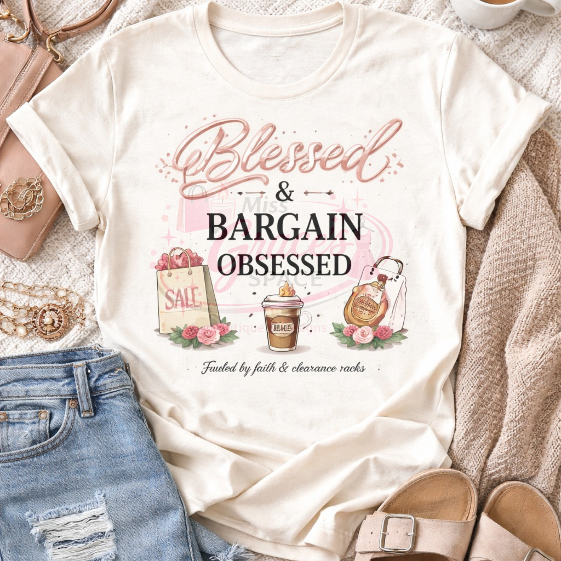 Blessed and Bargain Obsessed Shirt