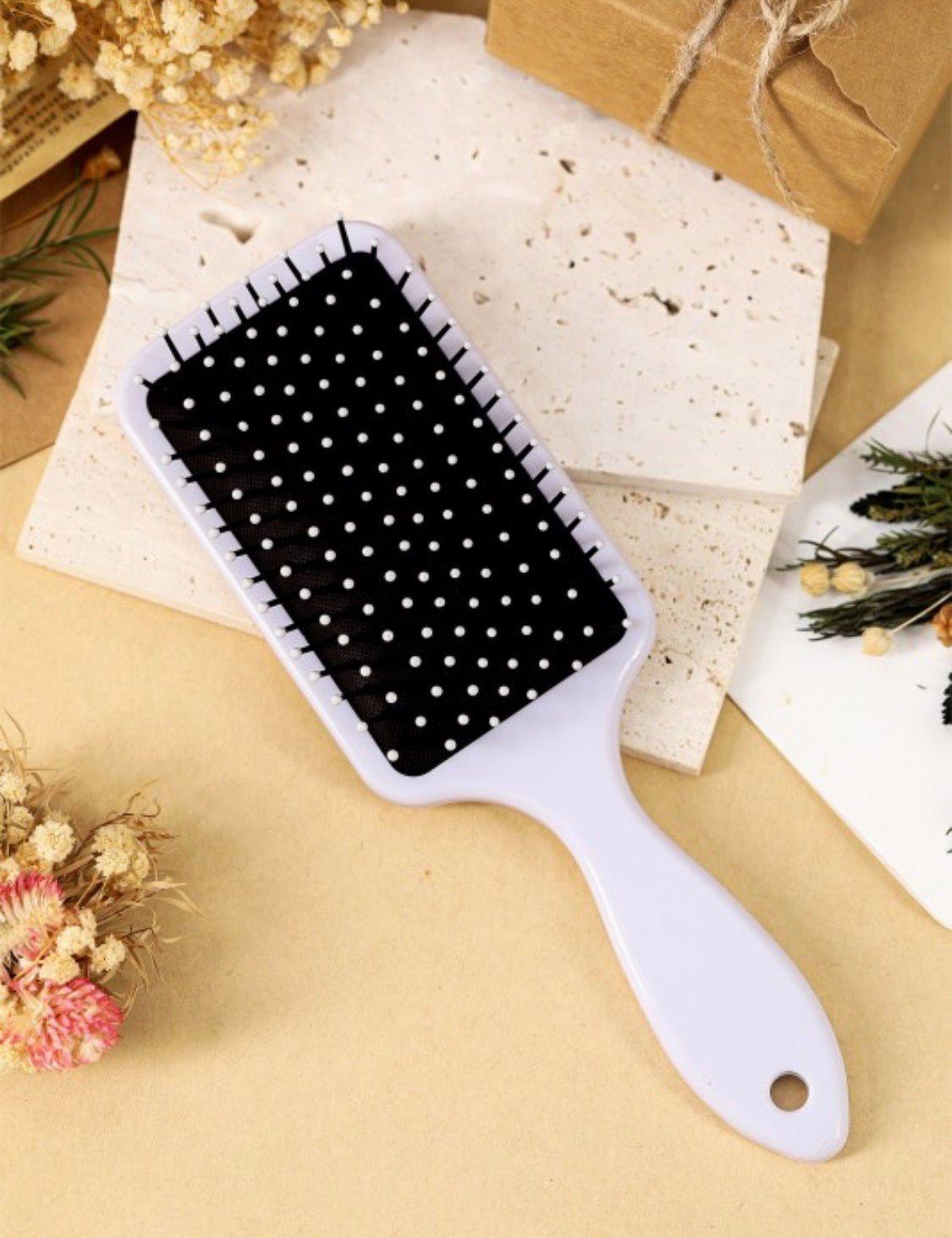 Leopard Bow Print Anti-Static Brush - MOTHER’S DAY PRE-ORDER