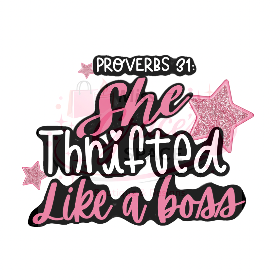 Thrifted Like A Boss Graphic