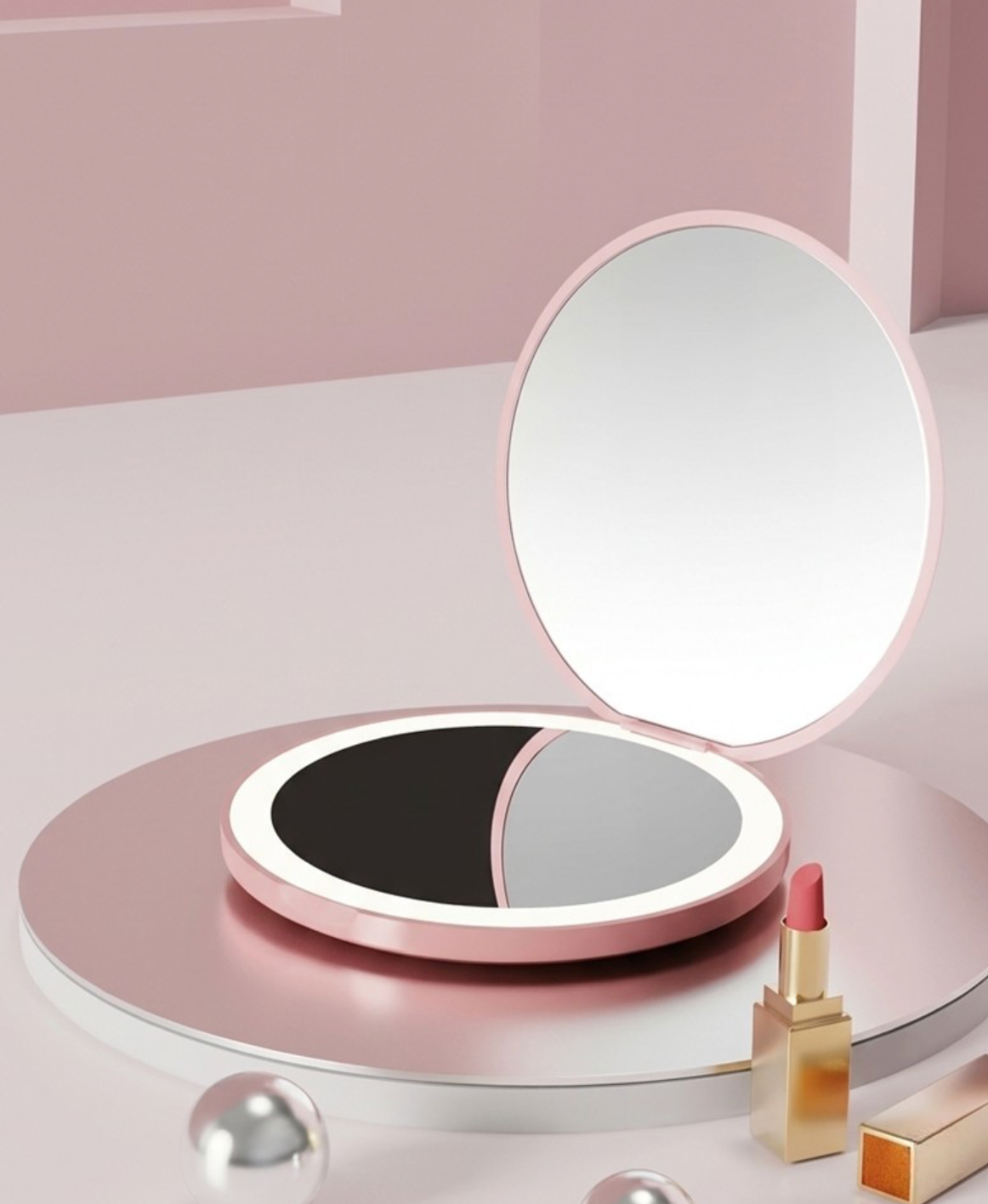 LED Handheld Makeup Mirror