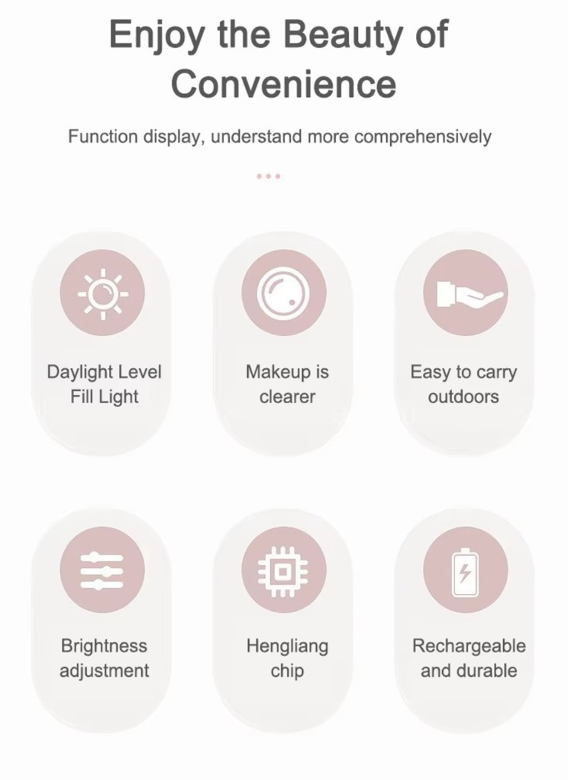 LED Handheld Makeup Mirror