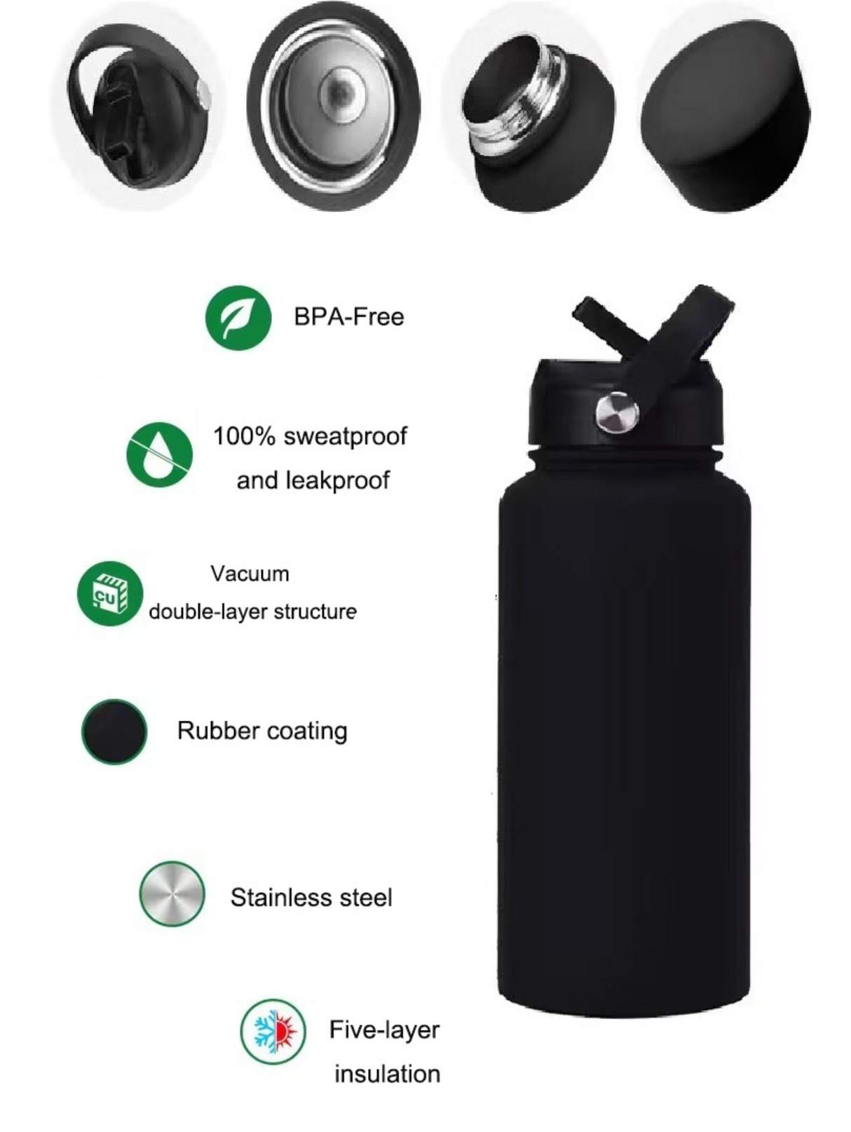 40 oz. Stainless Steel Water Bottle